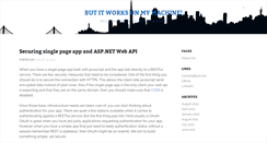 Desktop Screenshot of butitworksonmymachine.com